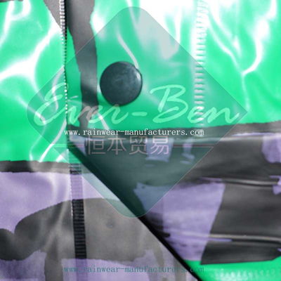 PVC shiny raincoat button